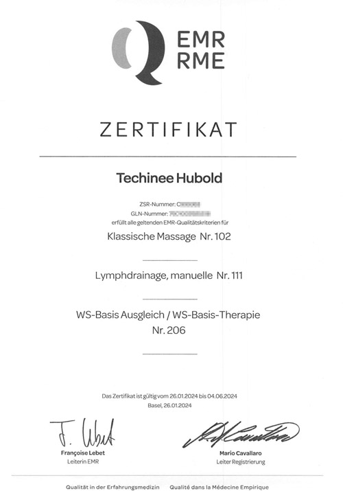 EMR-RME Zertifikat 1