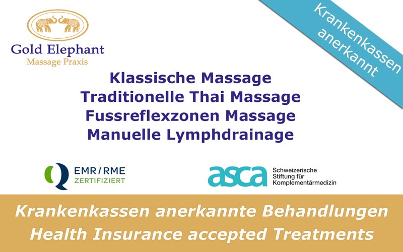 Krankenkassen anerkannte Angebote Zug (EMR/RME und ASCA)
